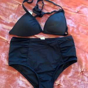 Black 2pc swim wear